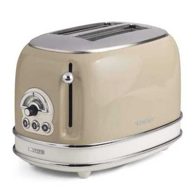 Ariete Vintage Ekmek Kızartma Makinesi - 2 Dilim, Bej 0155/03