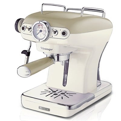 Ariete Vintage Espresso Kahve Makinesi Bej 1389/13 + Ekmek Kızartma Makinesi Hediyeli