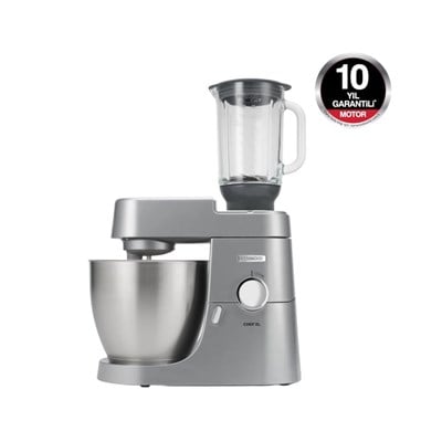 Kenwood Chef XL 1200 Watt 6,7 Lt Mutfak Şefi Silver KVL4110S + HFP50.000BK Airfryer Hediyeli