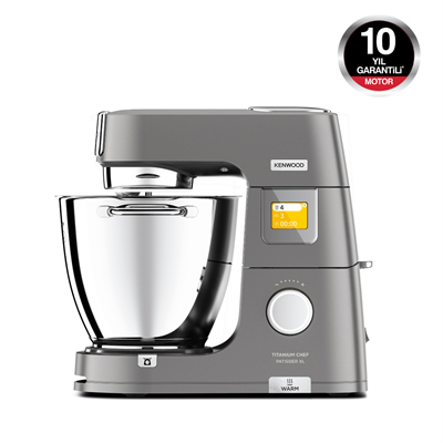 Kenwood Titanium Chef Pattisier XL Isıtma Özellikli 1400 Watt 7L Mutfak Şefi KWL90.004SI