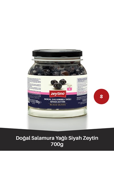 Gemlik Siyah Salamura Zeytin 700 gr (291/320) S 
