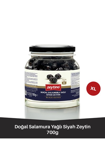Gemlik Siyah Zeytin 700 gr (201/230) XL