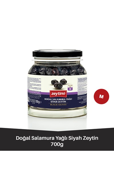 Gemlik Siyah Zeytin 700 gr (261/290) M