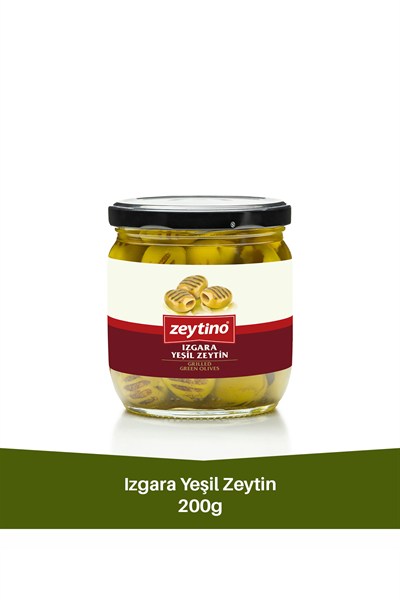 Izgara Yeşil Zeytin 200 gr Cam Kavanoz