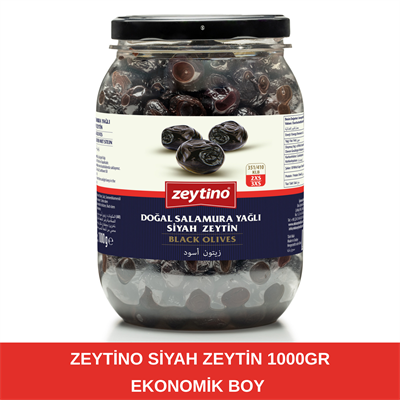 Zeytino Gemlik Siyah Zeytin 1 kg (351/410) 2XS-3XS