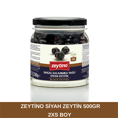 Zeytino Gemlik Siyah Zeytin 500 gr (351/380) 2XS