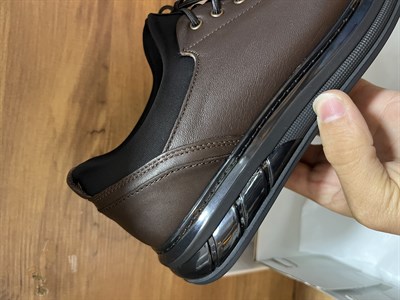 Hakiki Deri Bağcıksız Jel Taban Kahverengi Premium Ayakkabı