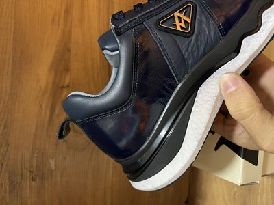Hakiki Deri Köpük Taban Konforlu Premium Lacivert Ayakkabı