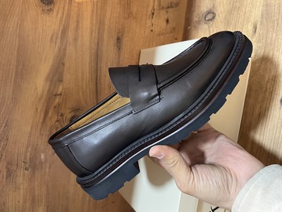 Hakiki Deri Loafer Yeni Sezon Kahverengi Ayakkabı