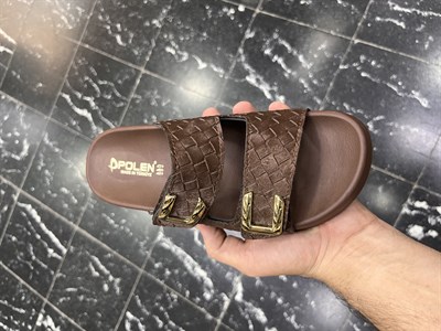 Toka Desen Detaylı  Ortopedik Tabanlı Terlik