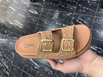 Toka Detaylı Ortopedik Tabanlı Terlik