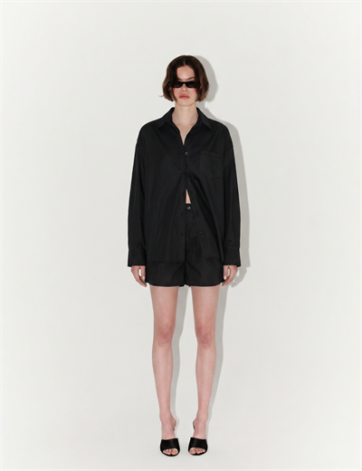 Relaxed Fit Two Piece Set In Black