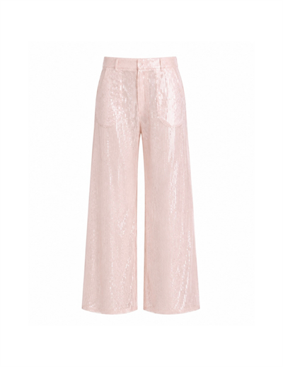 Reverie Wide Leg Sequin Pantolon