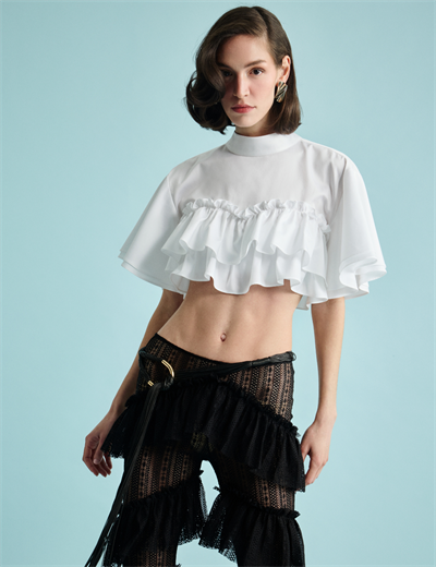 Ruffle Crop Top