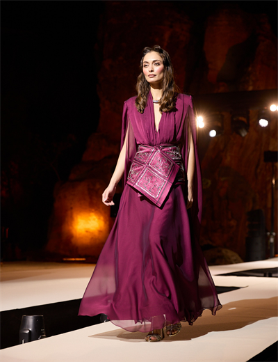 Karis Maxi Elbise Bordo