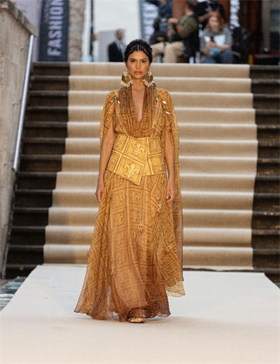 Karis Maxi Elbise Gold