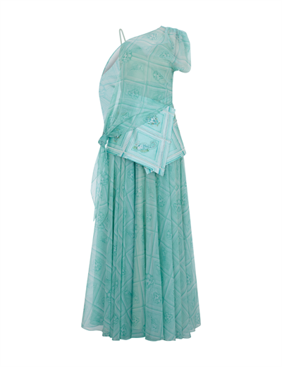 Tauria Maxi Elbise Aqua