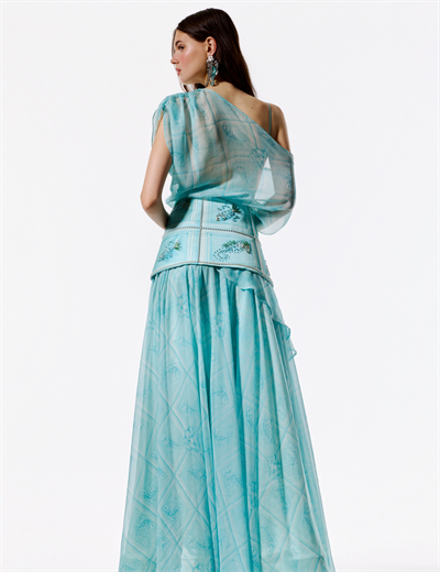 Tauria Maxi Elbise Aqua