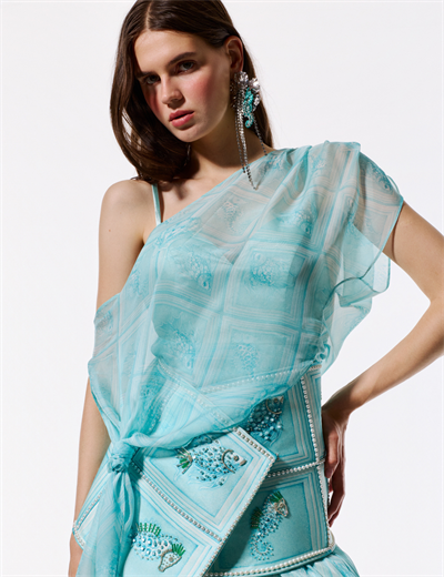 Tauria Maxi Elbise Aqua