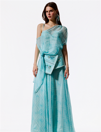 Tauria Maxi Elbise Aqua