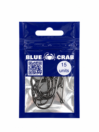 Blue Crab Chinu Hook With Eye No:3/0 (15 Lİ)