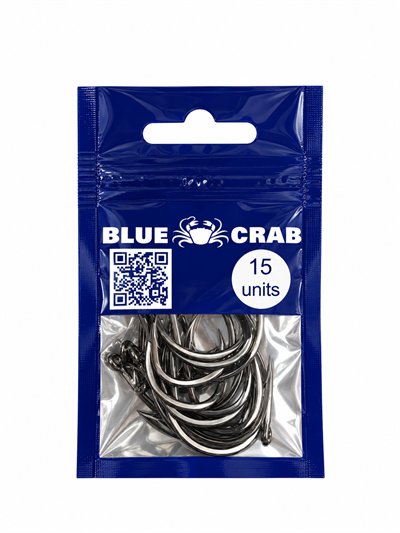 Blue Crab Chinu Hook With Eye No:6/0 (15 Lİ)