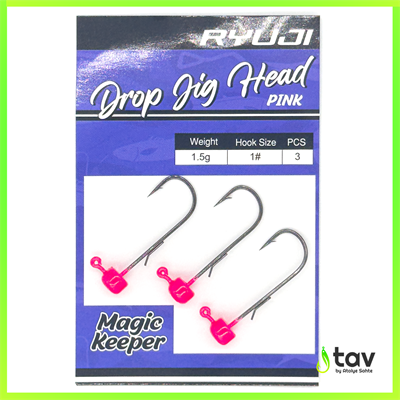Drop Jighead Pink UV