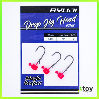 Drop Jighead Pink UV