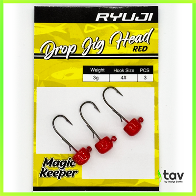 Drop Jighead Red UV