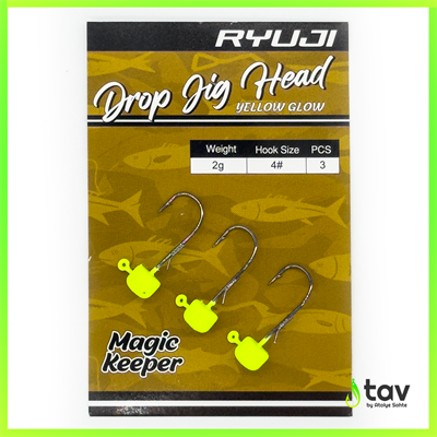 Drop Jighead Yellow Glow
