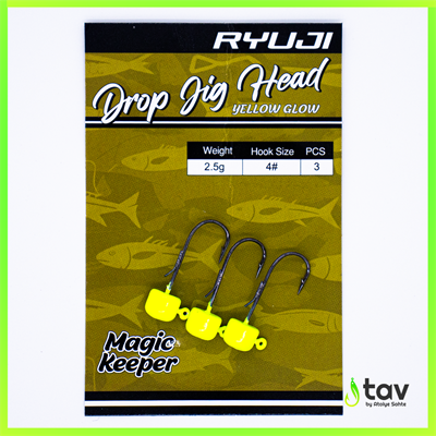 Drop Jighead Yellow Glow