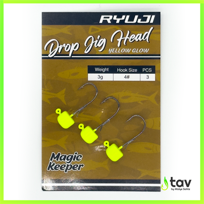 Drop Jighead Yellow Glow