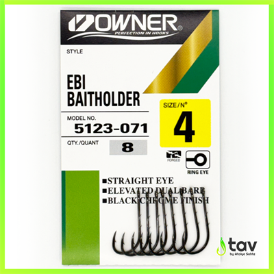 Owner 5123 Ebi Baitholder Black Chrome İğne