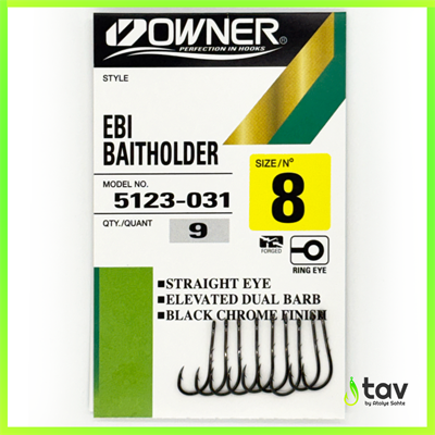 Owner 5123 Ebi Baitholder Black Chrome İğne