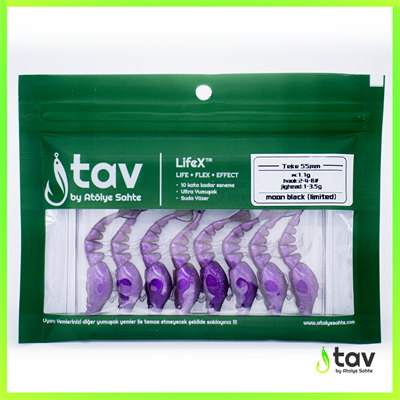 TAV Özel Seri LifeX™ TEKE 55mm MOON BLACK UV 8li Paket