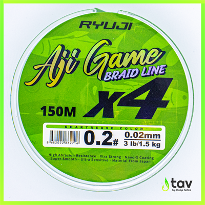 Ryuji Aji Game 4x 0,02mm 150m Chartreuse