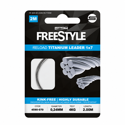 SPRO Freestyle Reload Titaniyum Lider 0,24mm 2m