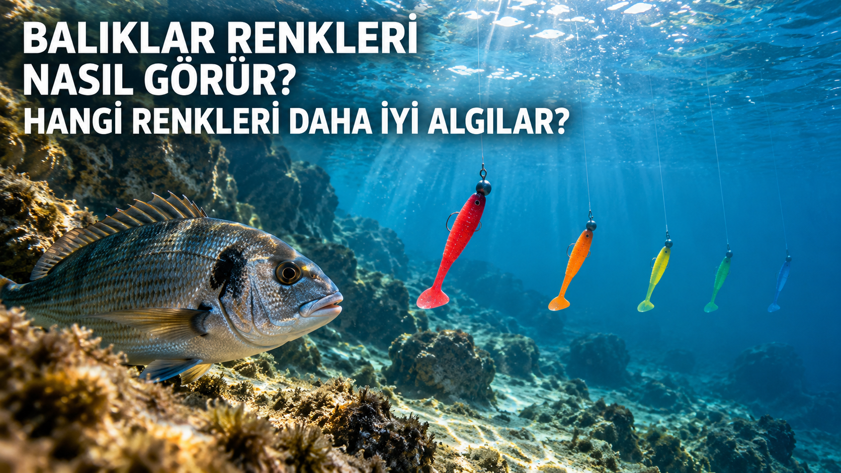 Balıkların renkleri görmesi ve silikon yem renk seçimi