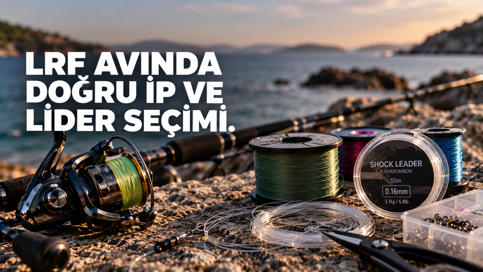 LRF avında örgü ip ve fluorocarbon lider seçimi,balıkçılık ekipmanları | Atölye Sahte