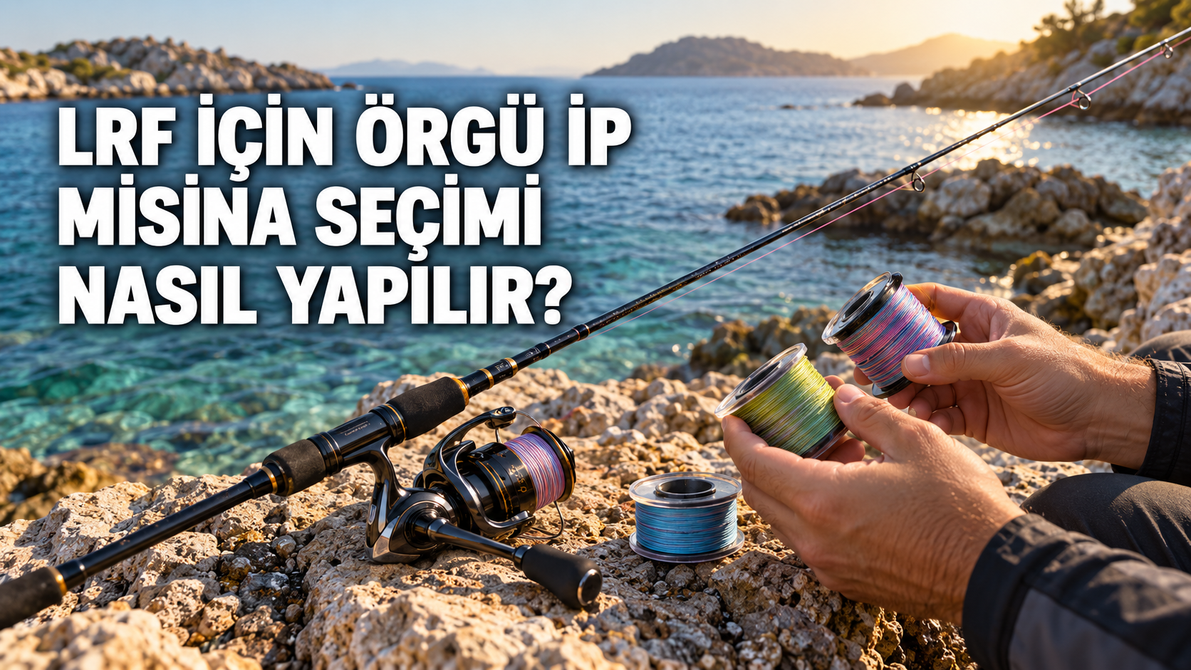 LRF avında örgü ip misina ve lider misina bağlantısı
