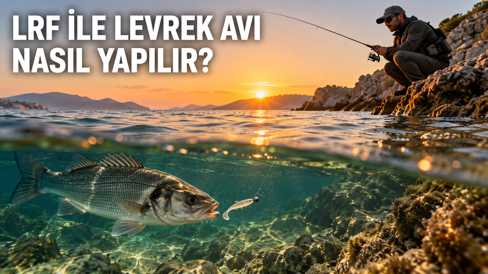 LRF ile levrek avında silikon yem ve jighead kullanımı