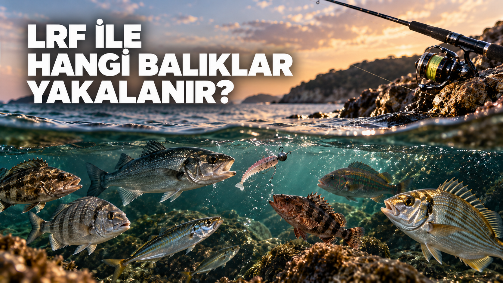 LRF balıkçılıkta silikon yem ve hafif olta takımıyla kıyı balıkçılığı | Atölye Sahte