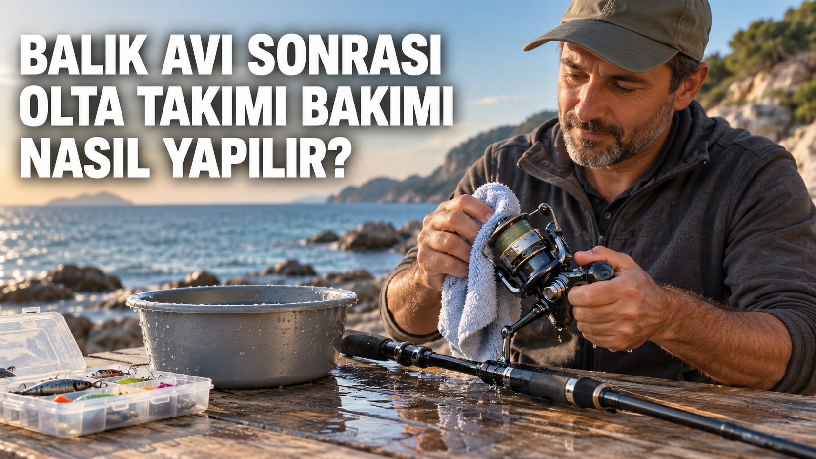 Balık avı sonrası kamış,makine ve misina temizliği,Makinebakımı,Kamışbakımı