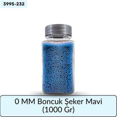 0 Mm Boncuk Şeker Mavi   (1000 Gr)