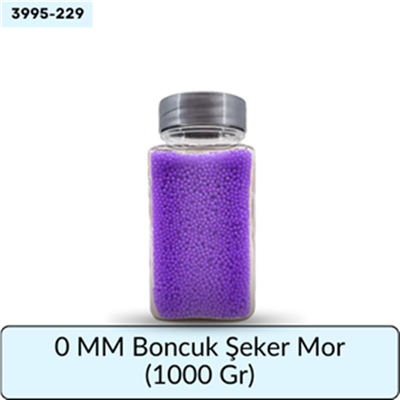 0 Mm Boncuk Şeker Mor   (1000 Gr)