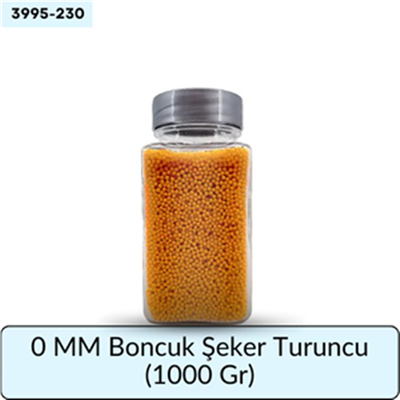 0 Mm Boncuk Şeker Turuncu   (1000 Gr)