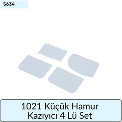 1021 Küçük Hamur Kazıyıcı 4 Lü Set