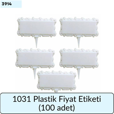 1031 Plastik Fiyat Etiketi (100 Adet)
