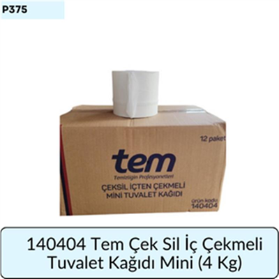 140404 Tem İç Çekmeli T.Kağıdı Mini 12 Li (4 KG)