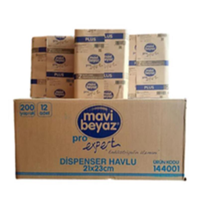 144001 M. Beyaz Pro Disp. Havlu 21*21 (200 YPRK)
